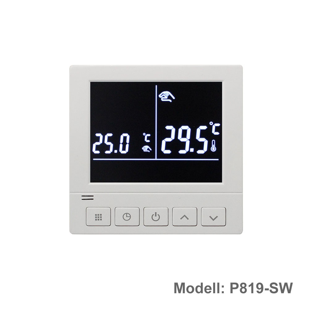 Protron Thermostate f/ür elektrische Fu/ßbodenheizung TWIN und Infrarotheizung Infrarotpanel P7036 Modell Unterputz